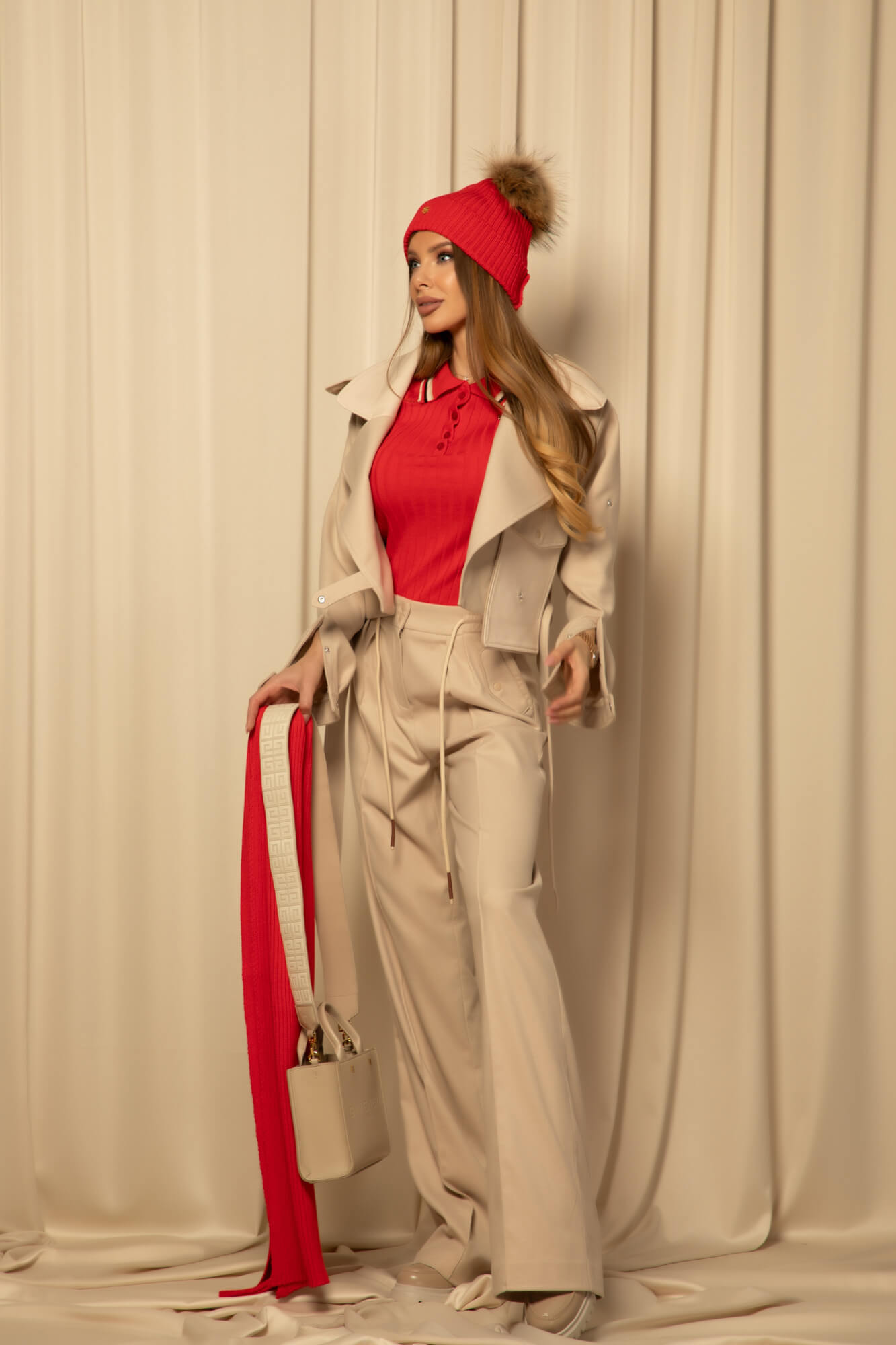 Casual Charm Pants - Taupe - Image 23