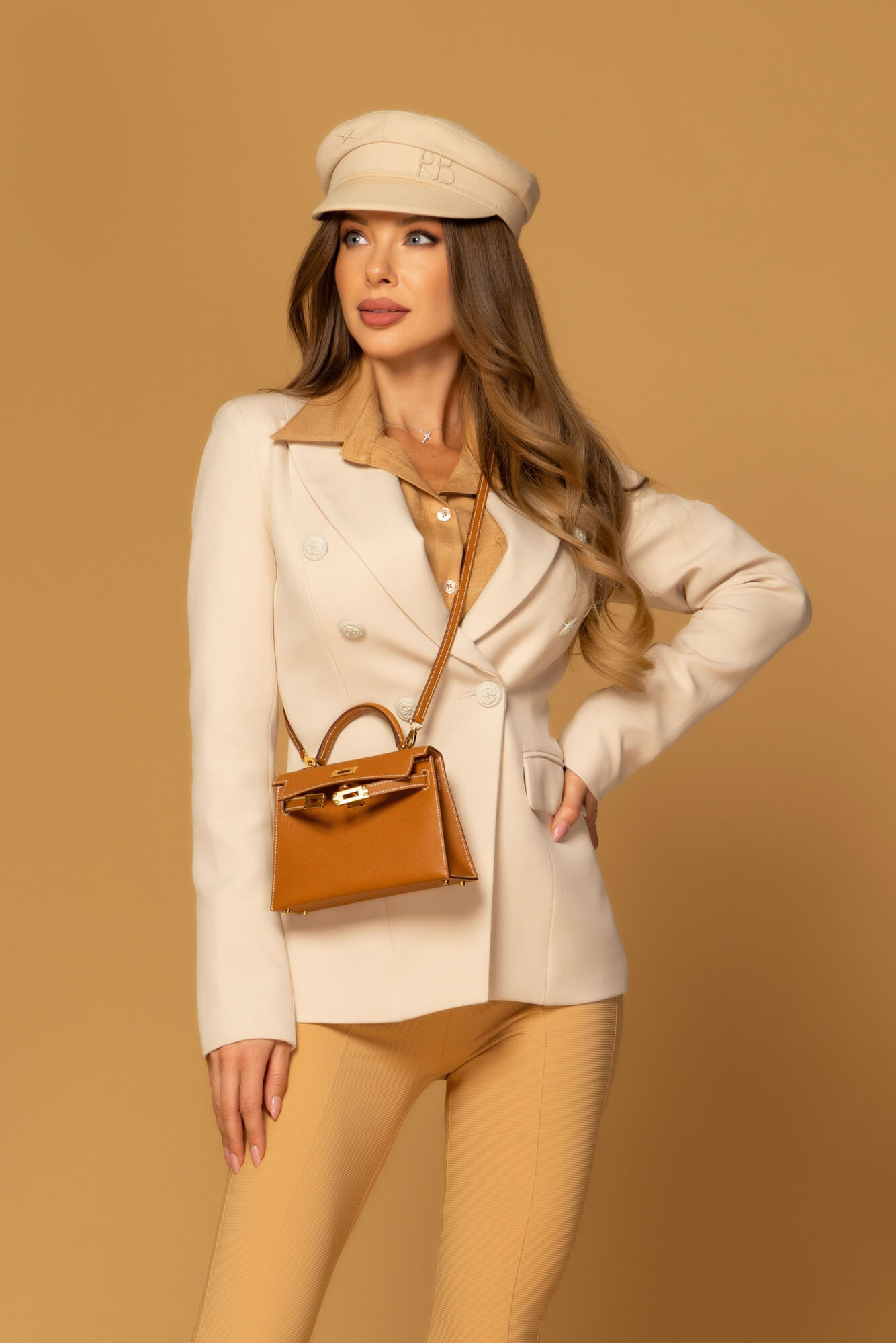 Urban Allure Blazer - Soft Beige - Image 21