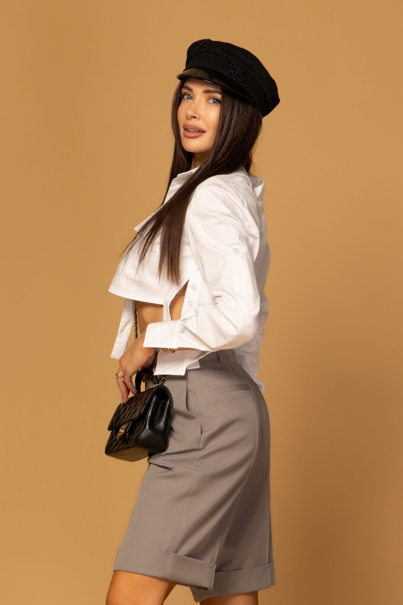 Timeless Twist Knee-Length Trousers - grey - Image 12