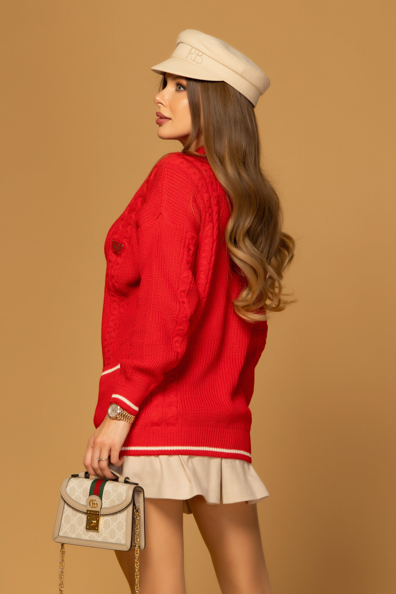 Forever Luxe Knitted Vest - Red - Image 13