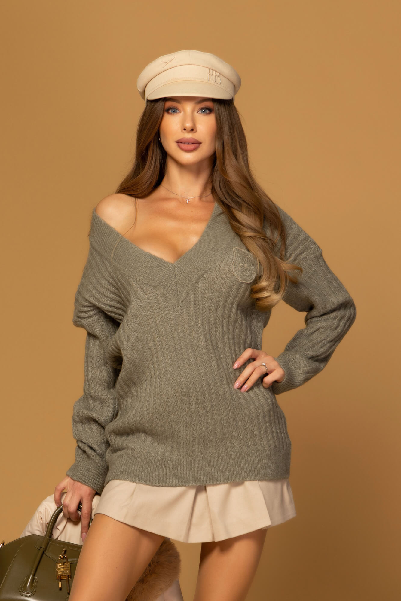 Wool Poise Wool Sweater - Light Green - Image 29
