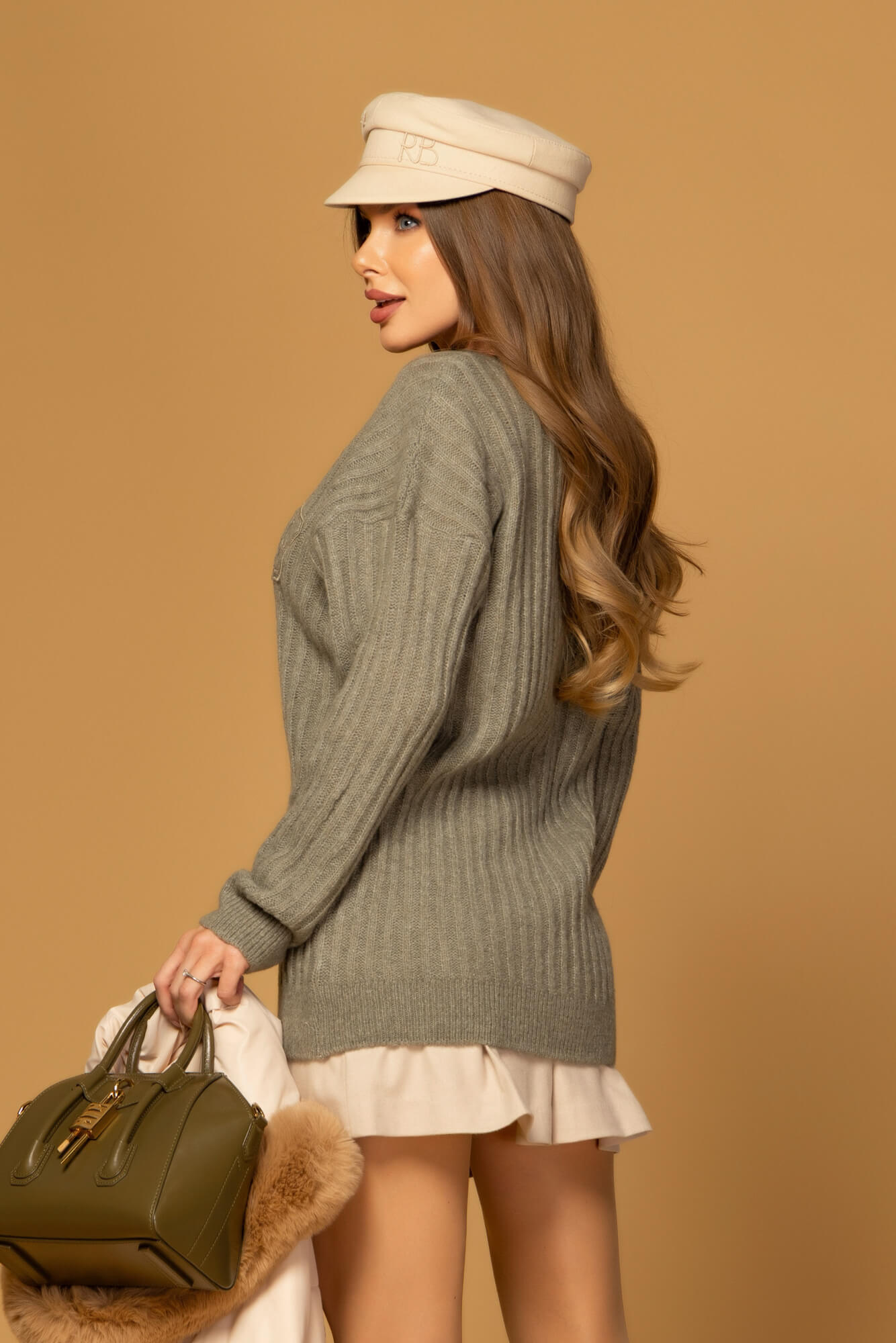 Wool Poise Wool Sweater - Light Green - Image 35