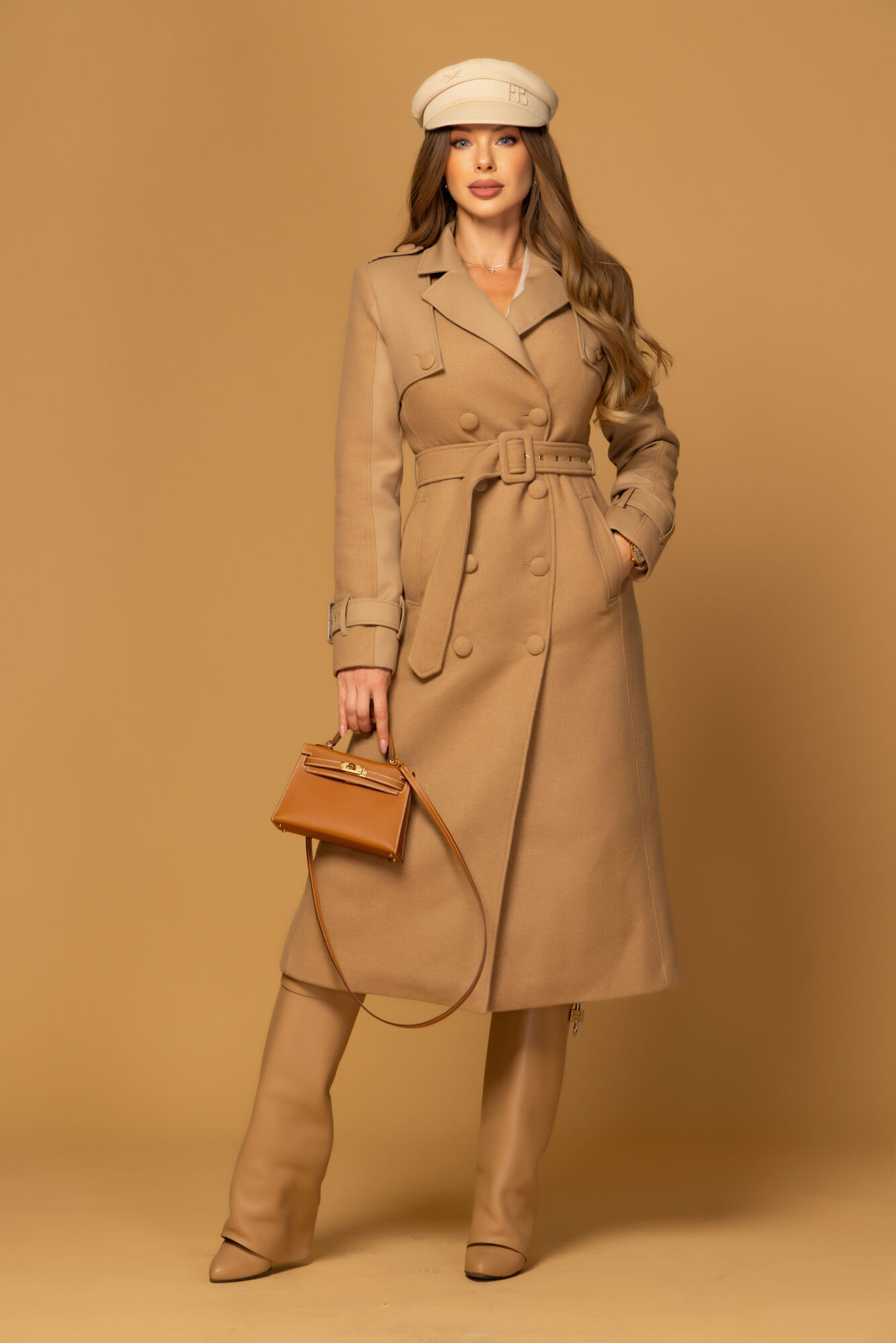 Signature Luxe Wool Coat - Mocha - Image 23