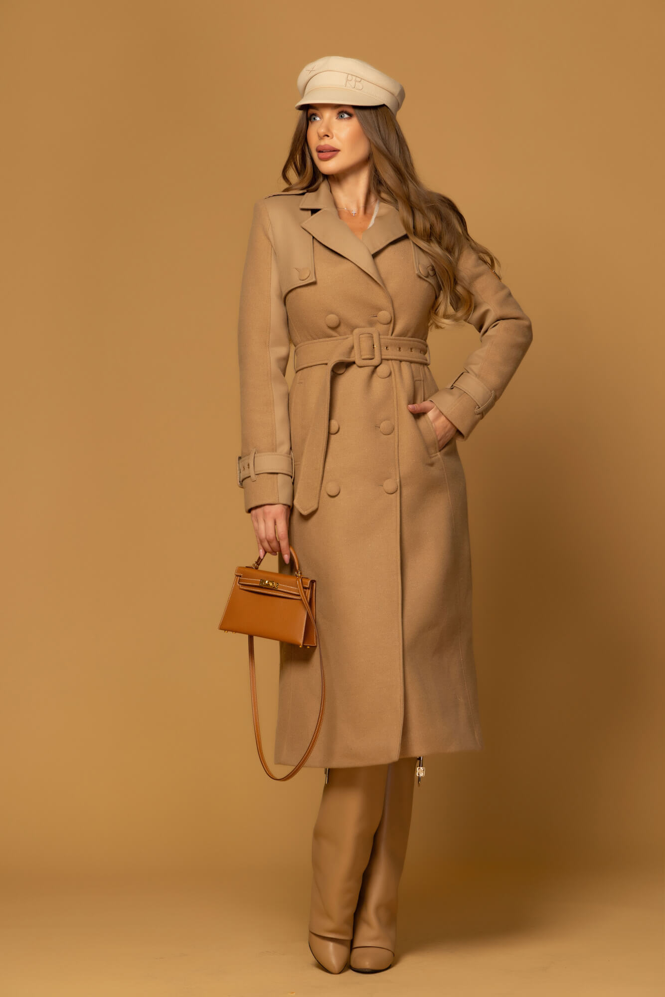 Signature Luxe Wool Coat - Mocha - Image 28