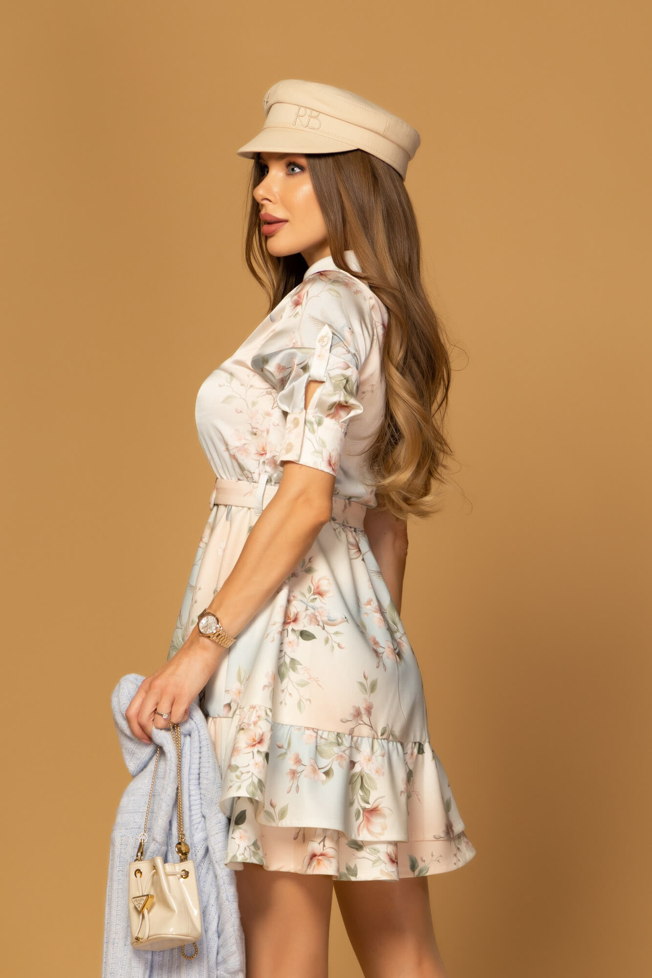Silk Blossom ruffles dress - Image 21