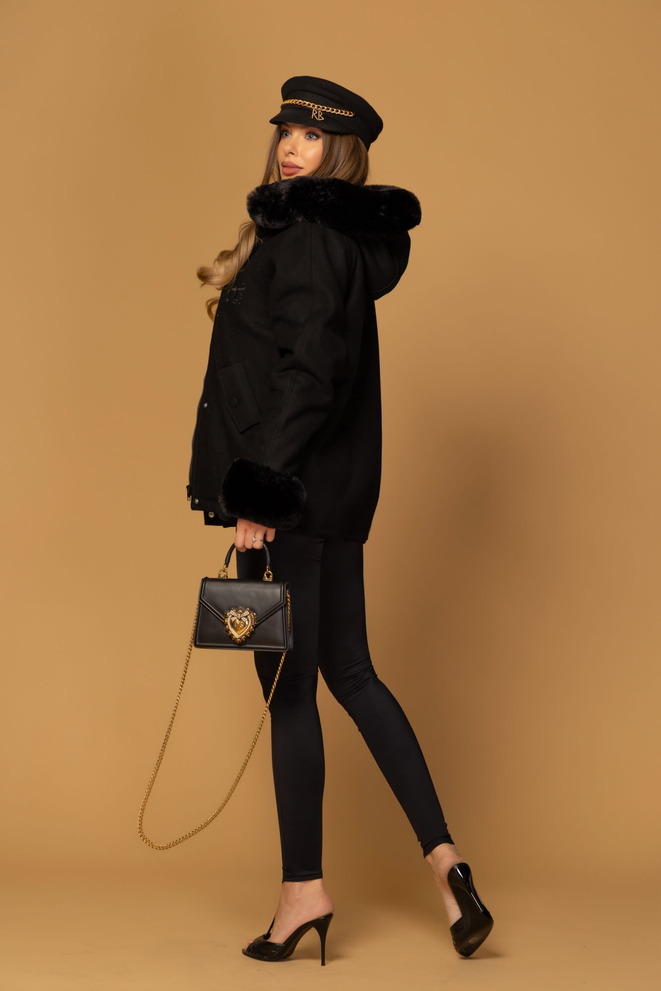 Winter Pulse Winter Coat - Cashmere Bomber - Black - Image 22