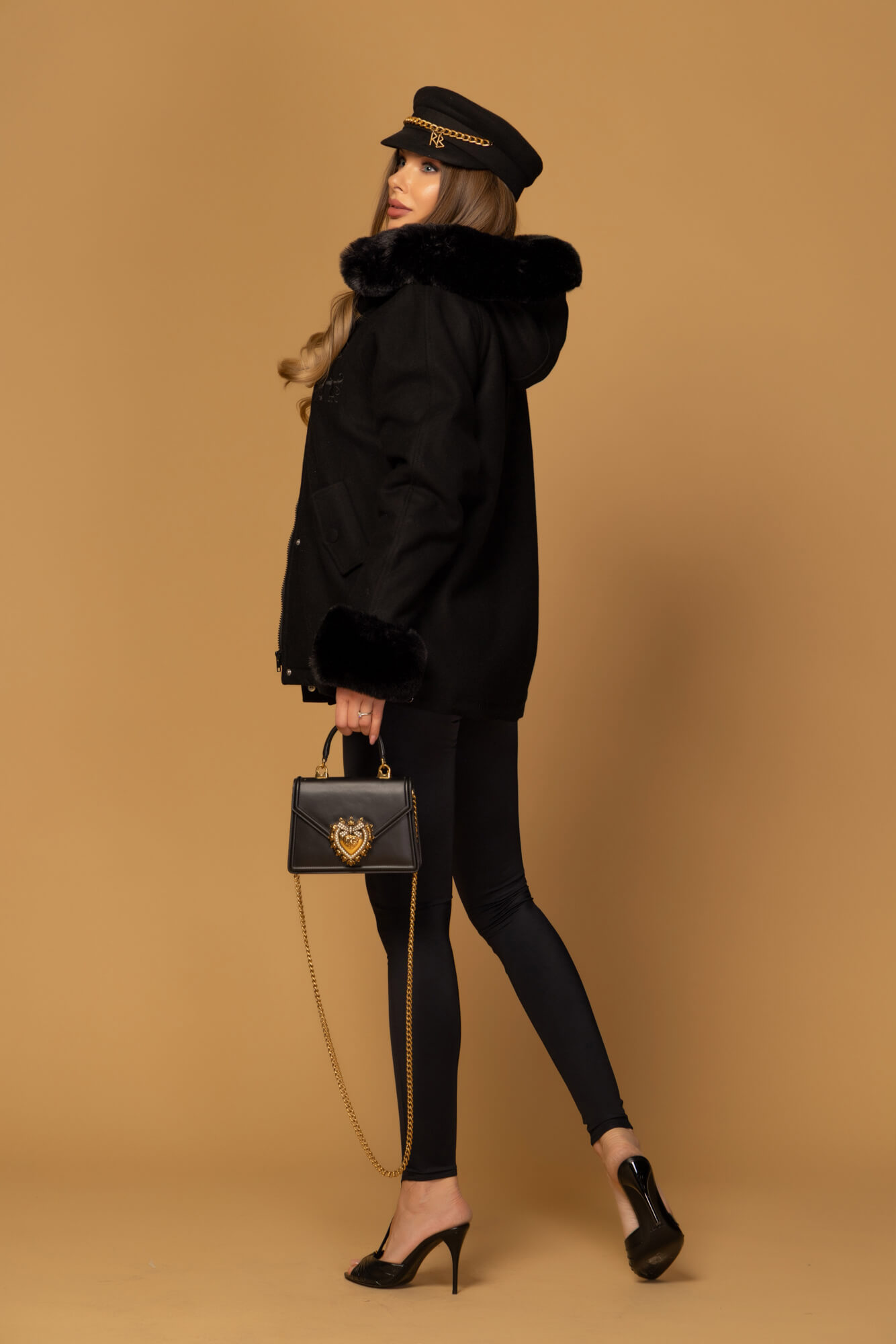 Winter Pulse Winter Coat - Cashmere Bomber - Black - Image 23