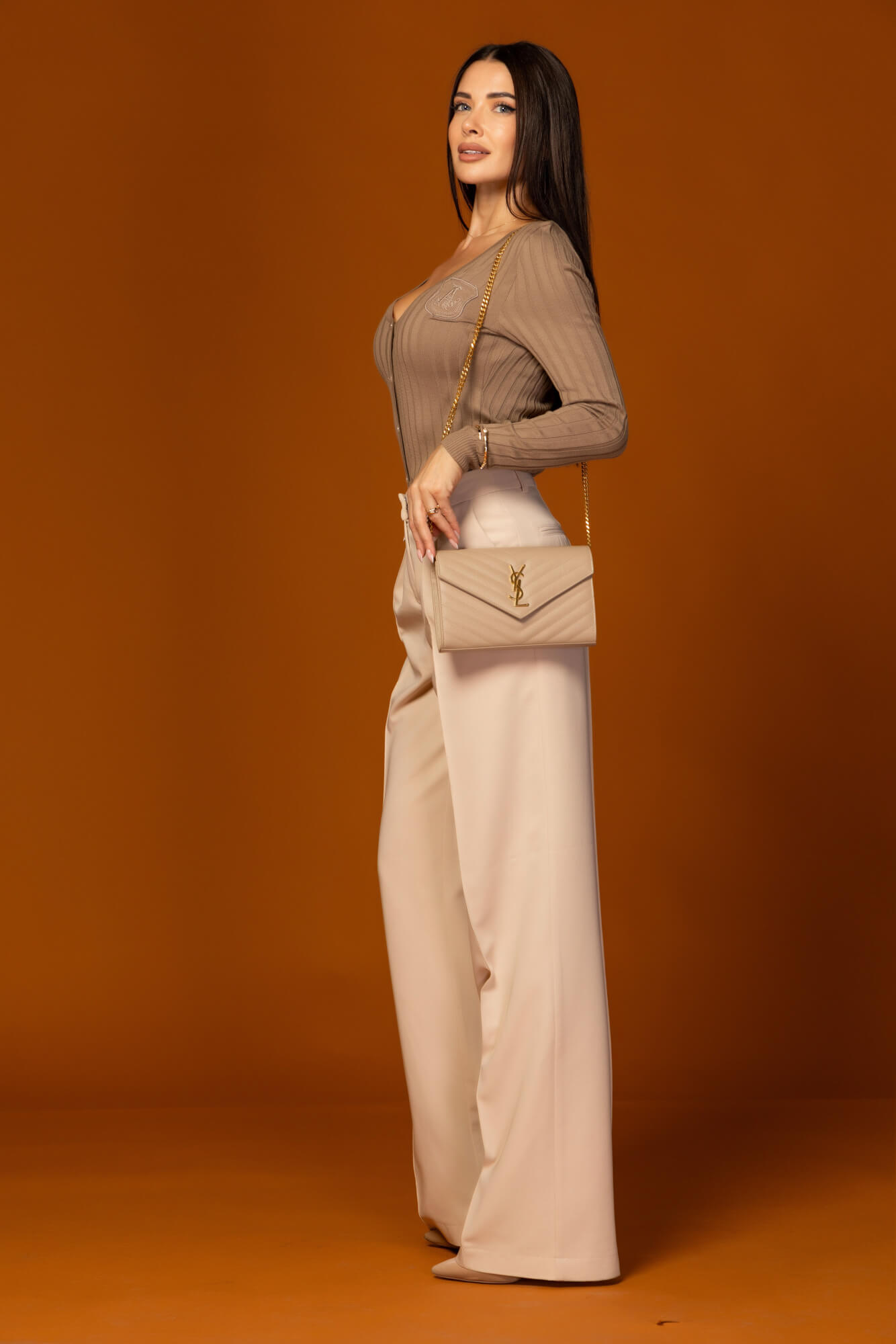 Pastel muse Long-Sleeved Blouse - hazelnut - Image 13