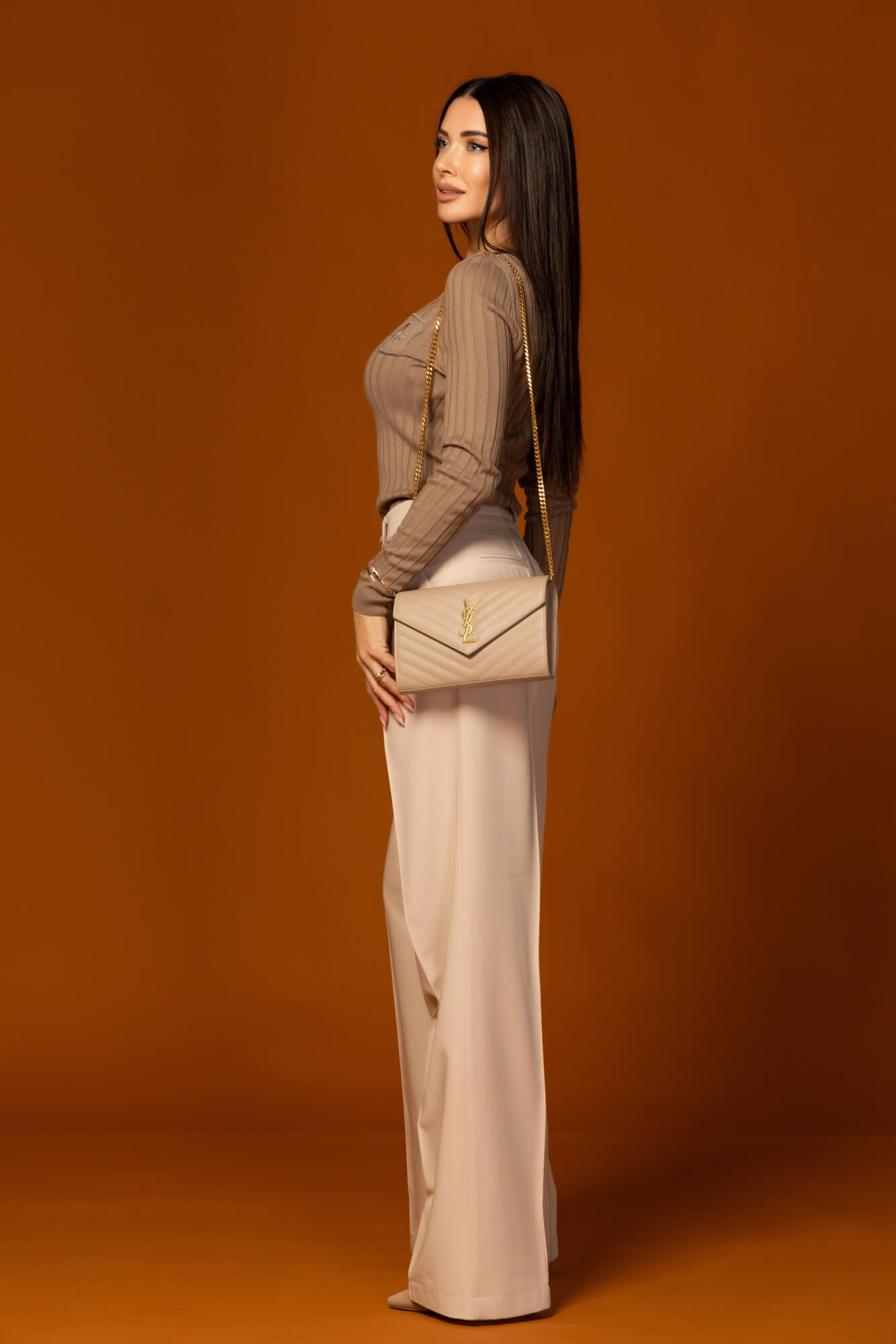 Pastel muse Long-Sleeved Blouse - hazelnut - Image 15