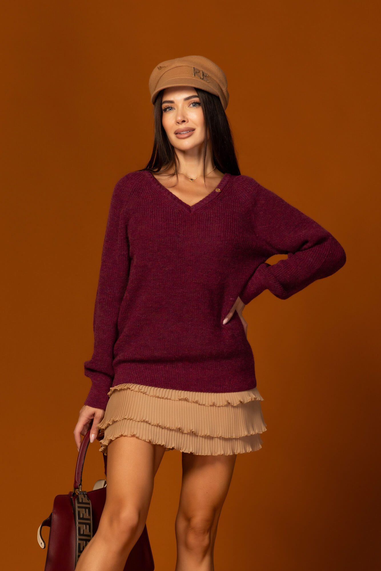 Pure Comfort Wool Sweater - Burgundy - Image 16