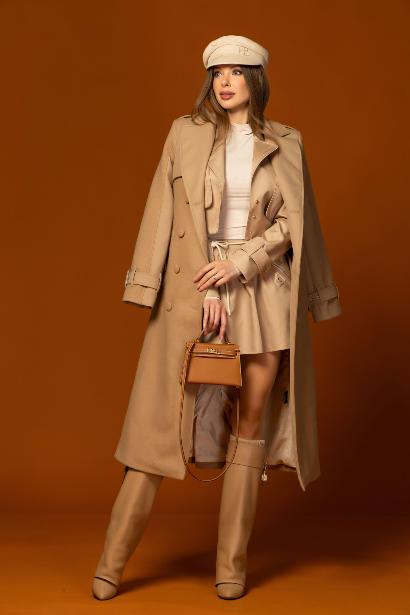 Signature Luxe Wool Coat - Mocha - Image 36