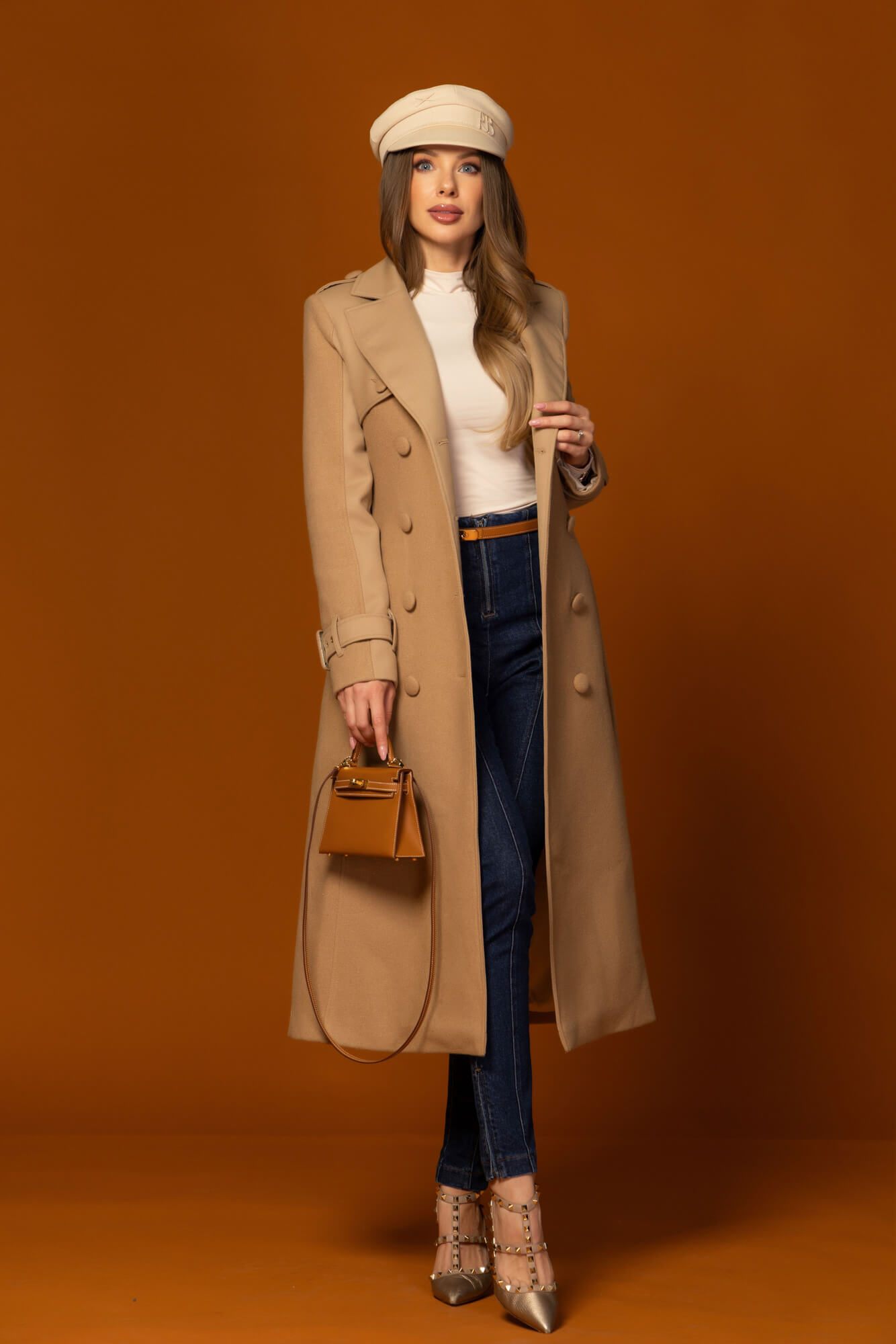 Signature Luxe Wool Coat - Mocha - Image 38