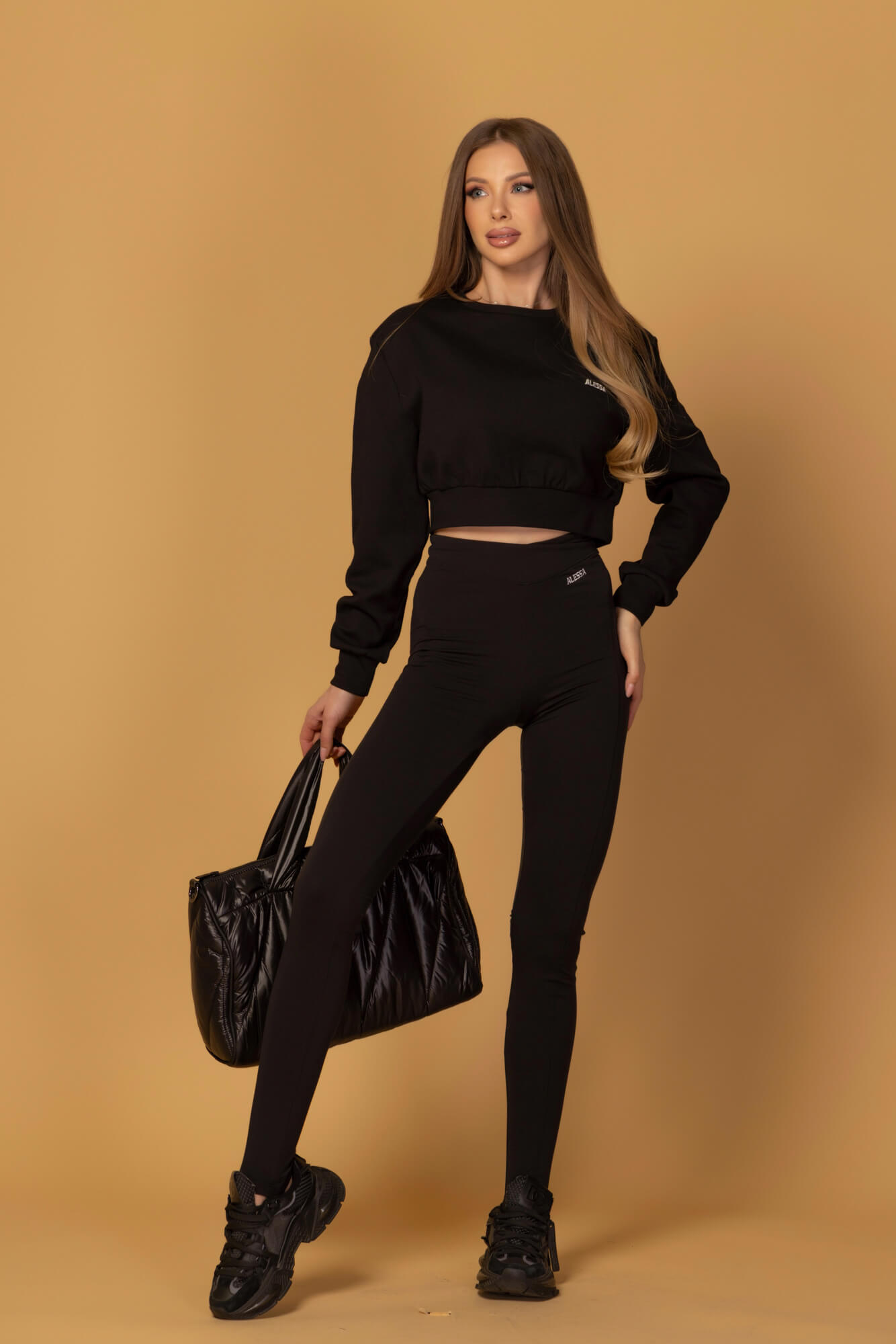 Everyday Energy Long Leggings - Black - Image 19
