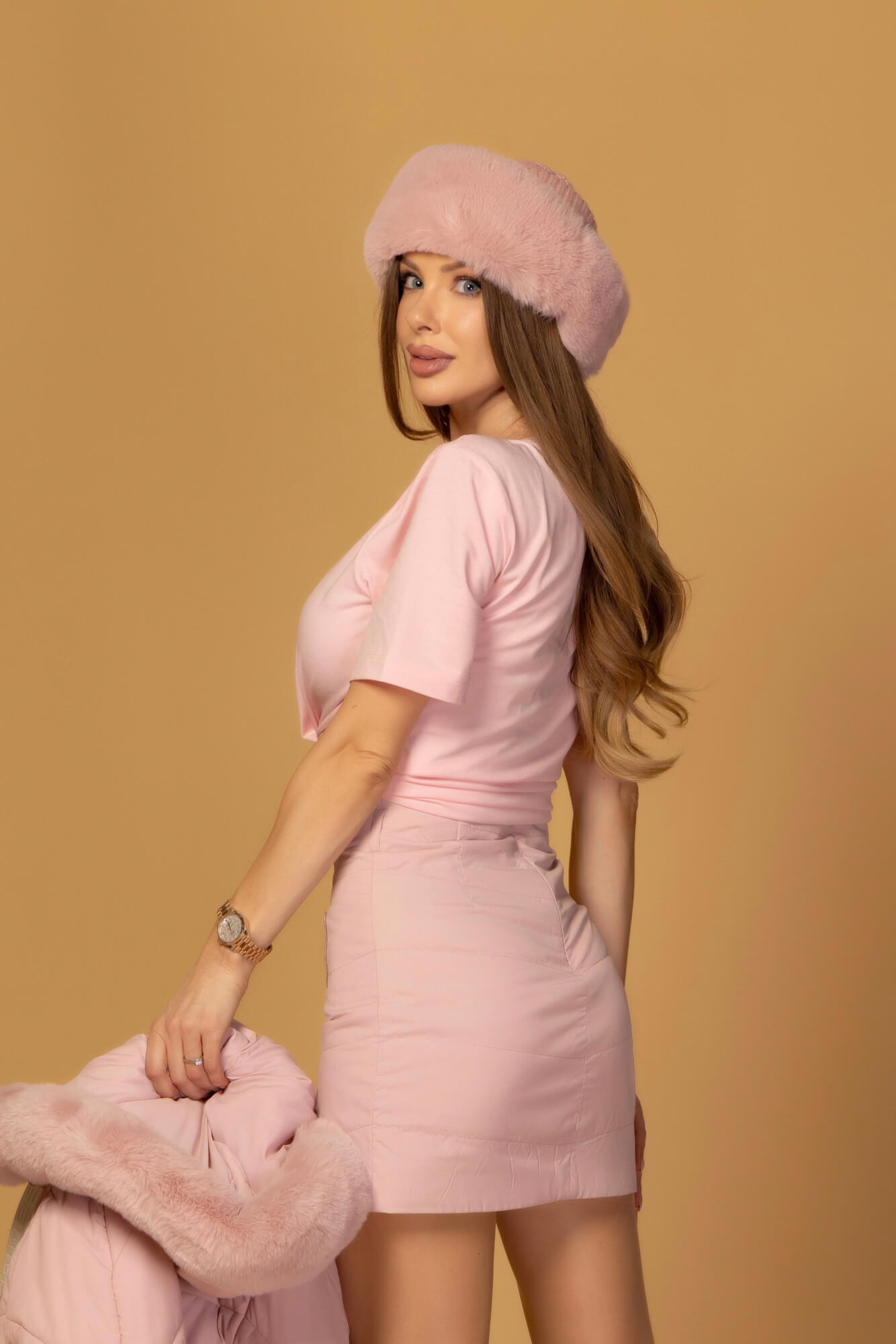Winter Blush Winter Jacket with Fluffy Lining - Pink - Image 31