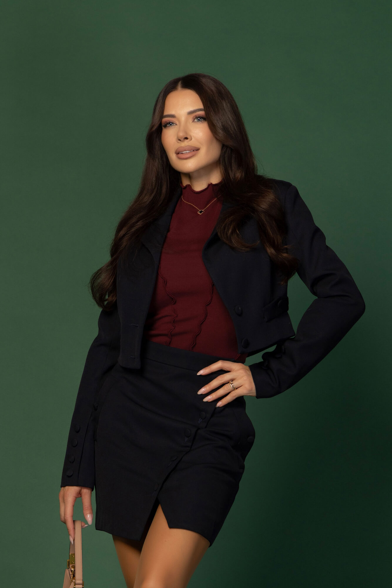 The Bold Edit Blouse - Burgundy - Image 24