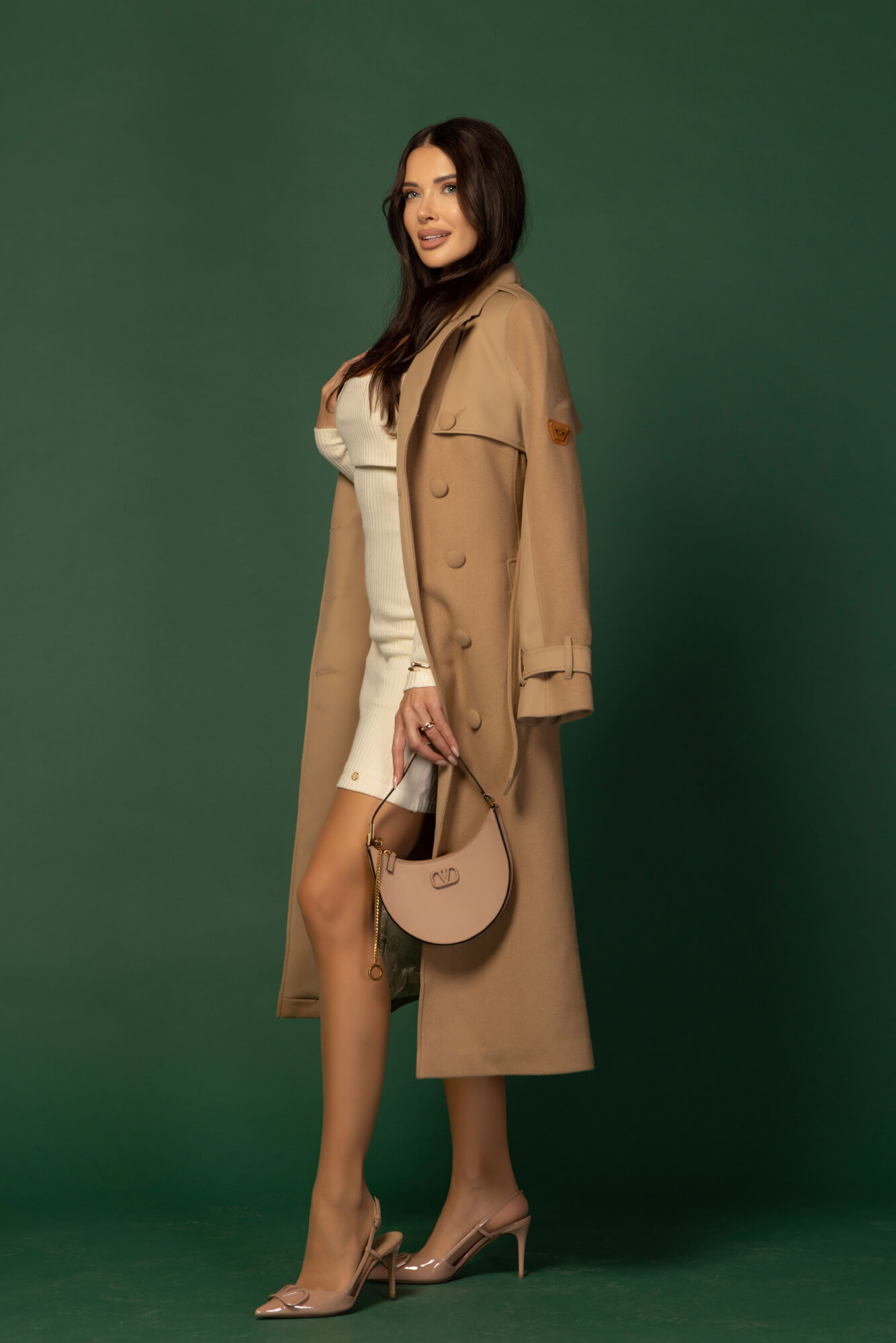Signature Luxe Wool Coat - Mocha - Image 27