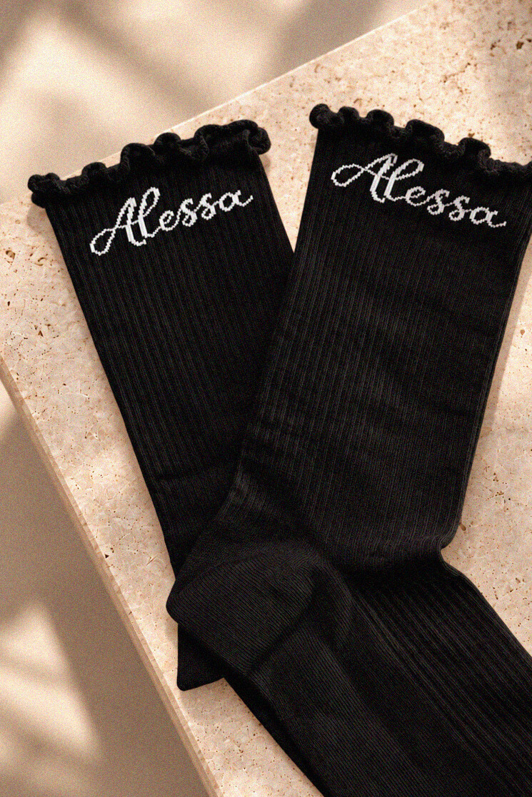Prestige Pair Mid-Length Socks - Black - Image 13