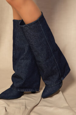 Strut Perfection Boots - Dark Blue