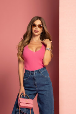 Melody Beauty Knit Top - Pink