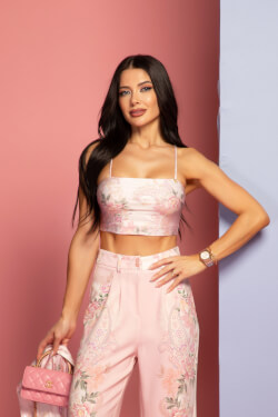 Test My Limits Crop-Top - A Touch of Romance - Pink