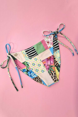Extravagant Beauty Bikini Bottom with Low Waist and Ties