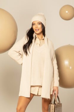 Snug & Chic Long Sweater - Seashell