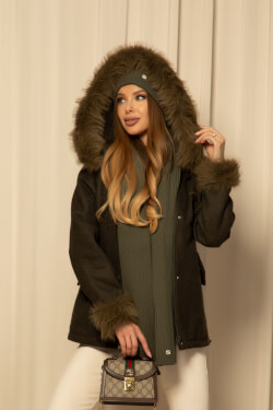 Winter Whisper Knit Scarf - Military