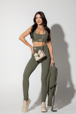 Vixen Motion Long Leggings - Military