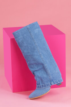 Strut Perfection Boots - Denim