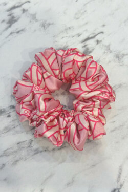 Over The Rainbow Small Scrunchie - Luxury Pink