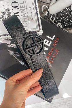 Alessa logo black belt - black buckle