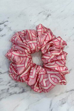 Over The Rainbow Big Scrunchie - Luxury Pink
