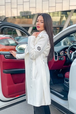 Celebrity Status Trench Coat - Ecru