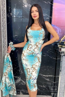 All I Want Is A Yacht Midi Dress - Aqua