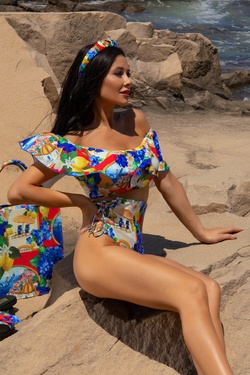 Paradise in Positano High Waist Bikini Bottoms