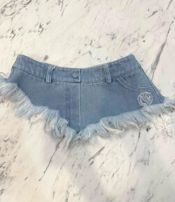 Fierce Femininity Denim Accessory - Light Blue