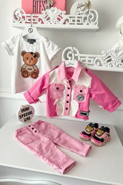 Spring Mood Mini Long trousers - Powder