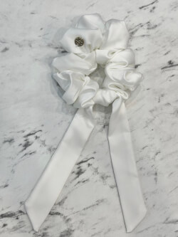 Scrunchie-Bow - Ecru