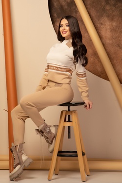 Heaven-like Knitted Pants - Nude