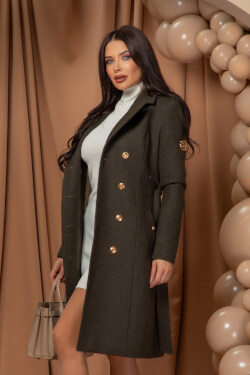 Chic Catch Wool Coat - Green