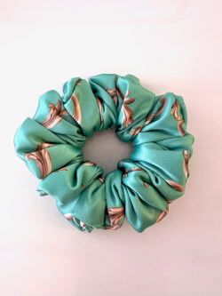 Alessa Rococo Scrunchie - Green Small