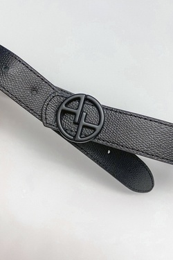 Alessa logo black belt - narrow with black buckle