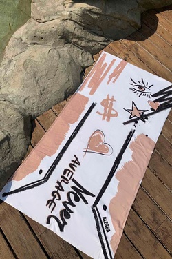 Undefeated In Fashion Beach Towel - Nude