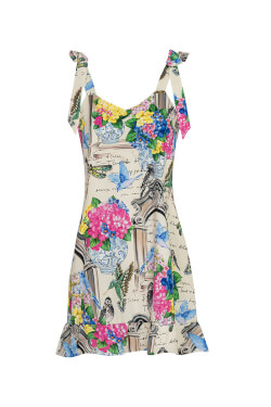 Majestic Garden Ruffles Dress