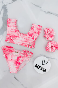 Trendsetter Icon Mini Crop-Top Swimsuit - Pink