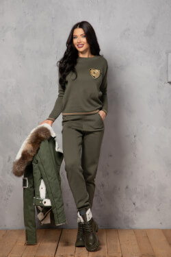 Elite Embrace Knit Pants - Military