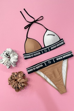 She Baller Low waist bikini bottom - White-Nude