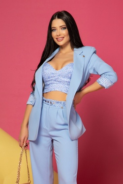 Top Score Blazer - Luxury Blue