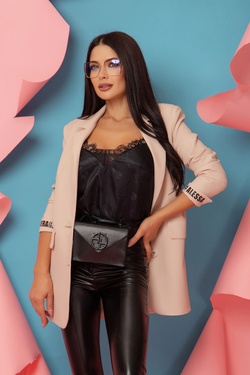 Charm You Oversize Blazer - Nude