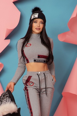 Real Deal Crop-Top - Gray